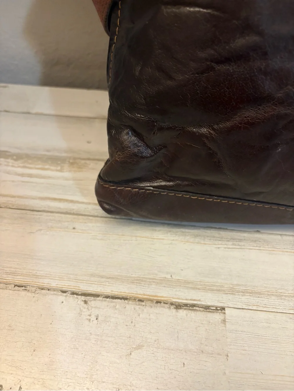 Jack George’s Voyager Leather Stained Buffalo Crossbody Bag Excellent Condition